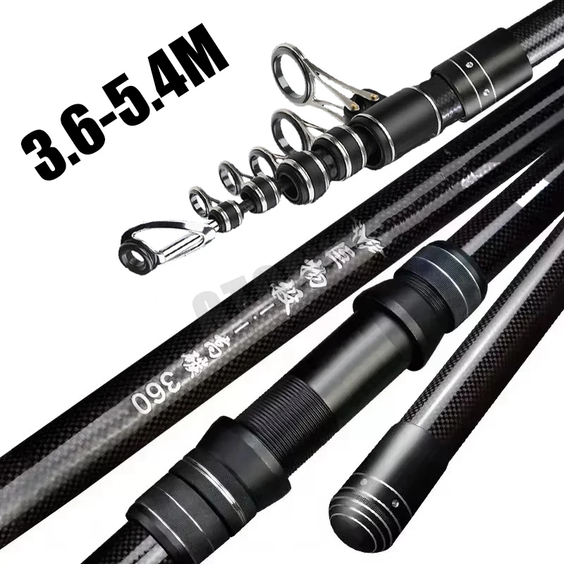 Fishing Rod Surf - 3.6m 4.5m 5.0m 5.4m 텔레스코픽 낚싯대