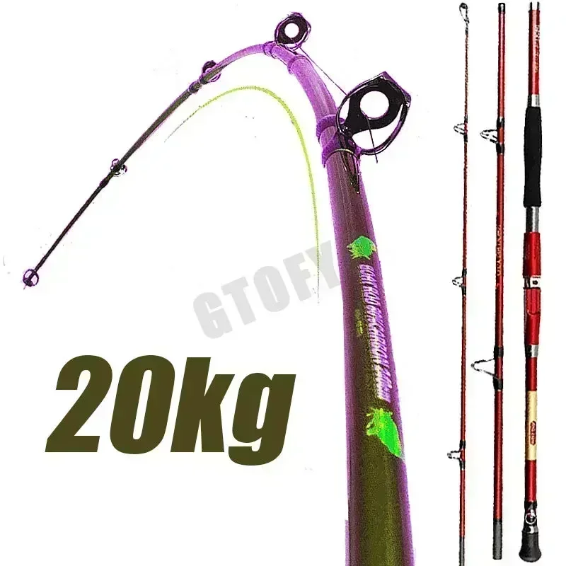 Fishing Rod Surf - 1.8M 2.1M 2.4M 휴대용 3피스 낚싯대