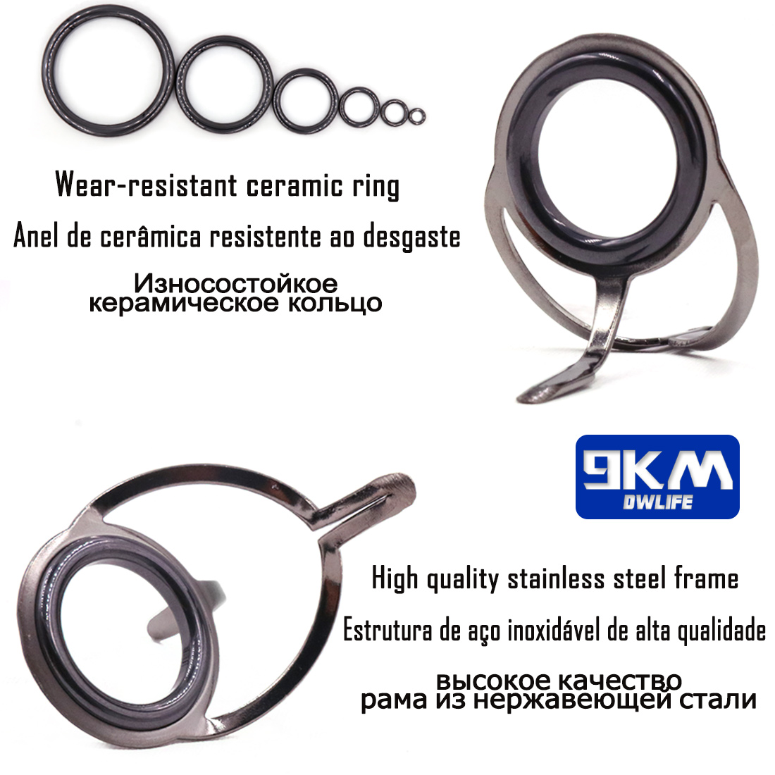 낚시대 가이드 9~200Pcs 스테인레스 스틸 도자기  - Fishing Rod Guide Replacement 리뷰 및 가격